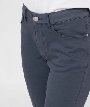 Pantalon femme coupe slim en coton stretch vue2 - GEMO(FEMME PAP) - GEMO