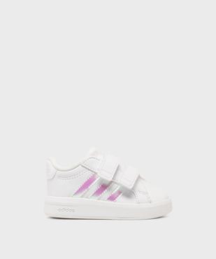 Baskets Grand Court 3.0 à scratch bébé fille - Adidas vue1 - ADIDAS - GEMO