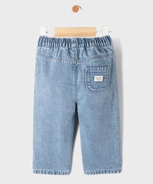 Jean avec doublure jersey et taille élastique bébé fille vue4 - GEMO 4G BEBE - GEMO