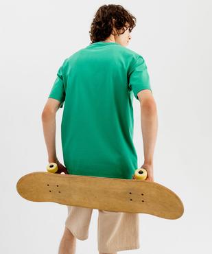Tee-shirt à manches courtes uni homme vue3 - GEMO 4G HOMME - GEMO