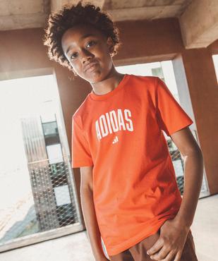 Tee-shirt manches courtes avec logo poitrine garçon - Adidas vue4 - ADIDAS - GEMO