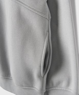 Sweat zippé à capuche coupe ample garçon vue3 - GEMO 4G GARCON - GEMO