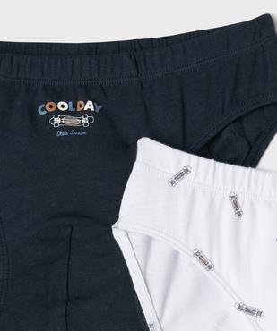 Boxer coton stretch rayé garçon (lot de 2) vue2 - GEMO 4G GARCON - GEMO