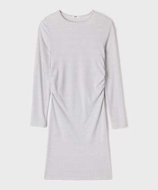 Robe manches longues coupe courte et ajustée en maille pailletée fille vue1 - GEMO (JUNIOR) - GEMO