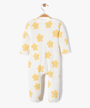 Pyjama bébé dors bien en jersey fleuri à fermeture zippée vue3 - GEMO(BB COUCHE) - GEMO