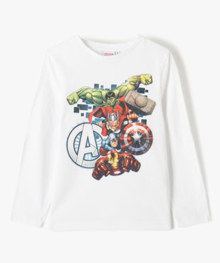 Tee-shirt garçon à manches longues motif Avengers - Marvel vue1 - MARVEL DTR - GEMO