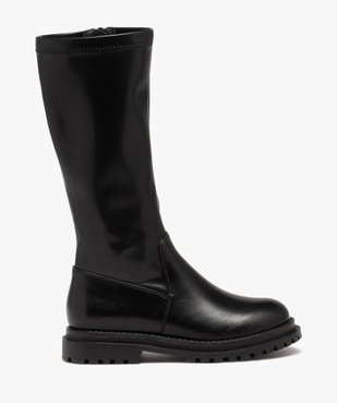 Boots fille montantes dessus uni à semelle crantée et à zip vue1 - GEMO (ENFANT) - GEMO