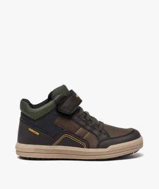 Baskets garçon mid-cut à lacets et scratch - Geox vue1 - GEOX - GEMO