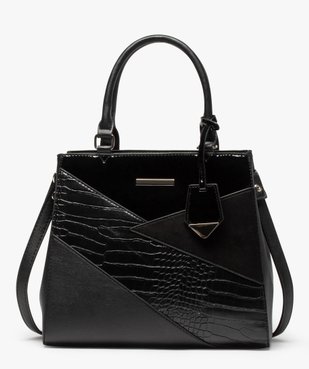 Sac à main femme multi-matières avec pampille vue1 - GEMO (ACCESS) - GEMO
