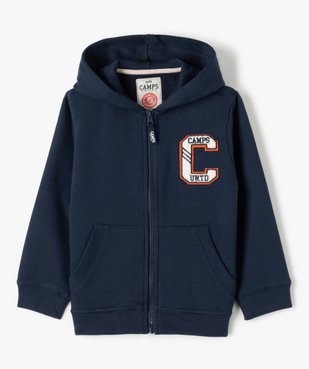 Sweat garçon zippé à capuche en molleton chaud - Camps United vue1 - CAMPS UNITED - GEMO