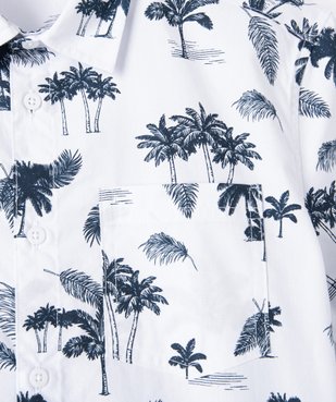 Chemise garçon à manches courtes avec poche poitrine vue3 - GEMO (JUNIOR) - GEMO