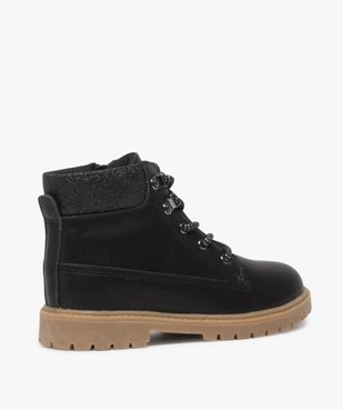 Boots fille avec col fantaisie et semelle crantée vue4 - GEMO (ENFANT) - GEMO