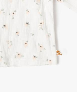 Tee-shirt manches longues avec volants aux épaules bébé fille vue2 - GEMO 4G BEBE - GEMO