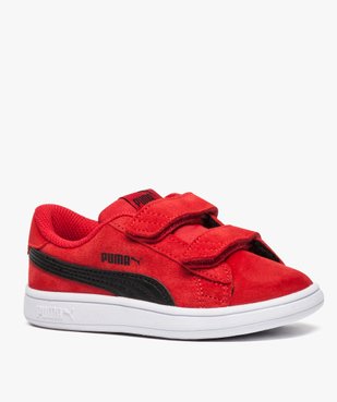 Basket bébé dessus cuir suédé à scratchs - Puma vue2 - PUMA - GEMO