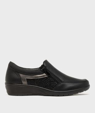 Derbies zippées à talon compensé femme - g'flex vue1 - G'FLEX - GEMO