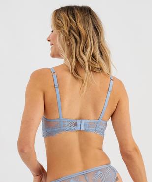 Soutien-gorge corbeille en dentelle avec fines coques vue2 - GEMO(HOMWR FEM) - GEMO