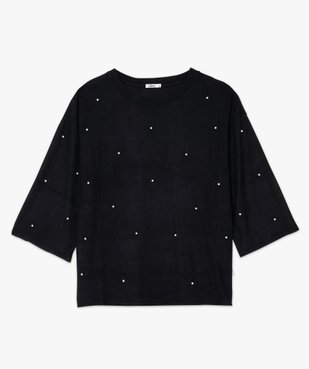 Pull femme coupe loose avec perles sur l'avant vue4 - Nikesneakers(FEMME PAP) - Nikesneakers