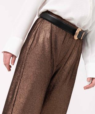 Pantalon femme en maille fluide pailletée vue2 - GEMO(FEMME PAP) - GEMO