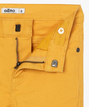 Pantalon garçon coupe skinny en toile extensible vue3 - GEMO (ENFANT) - GEMO
