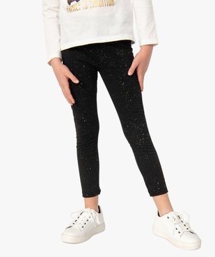 Legging fille parsemé de paillettes vue1 - GEMO (ENFANT) - GEMO