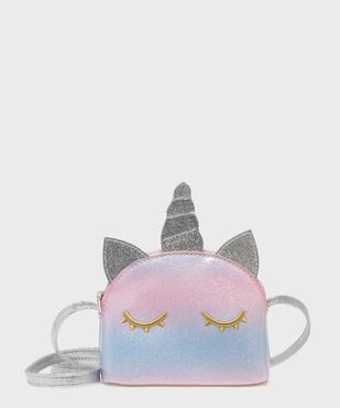 Sac pailleté à bandoulière en forme de licorne fille vue1 - GEMO (ACCESS) - GEMO