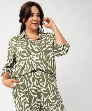 Chemise imprimée femme grande taille vue1 - GEMO (G TAILLE) - GEMO