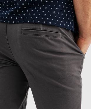Pantalon chino slim en coton stretch homme vue3 - GEMO (HOMME) - GEMO