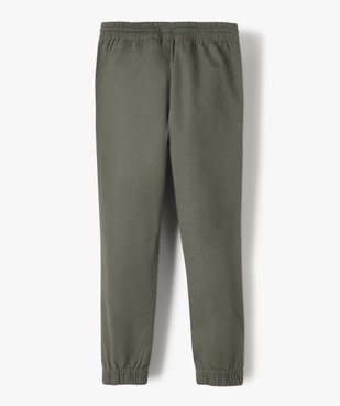 Pantalon garçon avec taille et chevilles élastiquées vue4 - GEMO (ENFANT) - GEMO