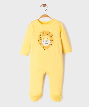 Pyjama dors-bien avec motif animé lion bébé garçon vue5 - GEMO 4G BEBE - GEMO