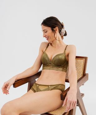 Shorty en dentelle transparente femme vue4 - GEMO(HOMWR FEM) - GEMO