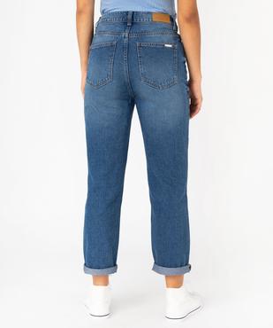 Pantacourt slim en jean délavé à taille haute femme - LuluCastagnette vue3 - LULUCASTAGNETTE - GEMO