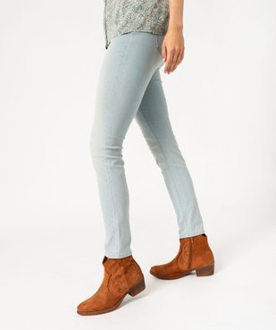 Jean femme délavé coupe slim vue3 - GEMO 4G FEMME - GEMO