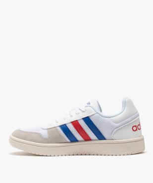 Tennis femme tricolores à lacets – Adidas Hoops 2.0 vue3 - ADIDAS - Nikesneakers