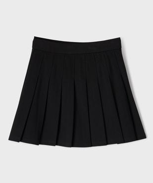 Jupe plissée en maille extensible fille vue1 - GEMO (JUNIOR) - GEMO