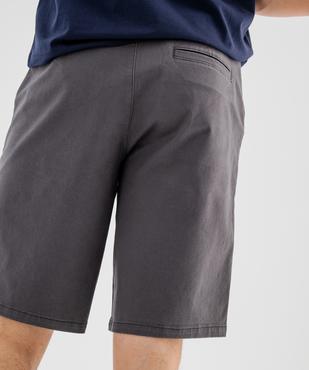 Bermuda chino coupe regular en coton stretch homme vue3 - GEMO (HOMME) - GEMO