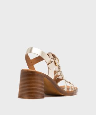 Sandales à brides avec large talon femme - Follow Me vue4 - FOLLOW ME - GEMO