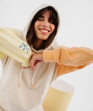 Sweat à capuche adulte multicolores avec message amour mixte - Gémo X Maëva vue8 - GEMO 4G FEMME - GEMO