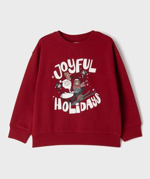 Sweat de Noël imprimé garçon vue1 - GEMO 4G GARCON - GEMO