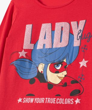 Tee-shirt fille à manches longues imprimé Lady Bug - Miraculous vue2 - MIRACULOUS - GEMO