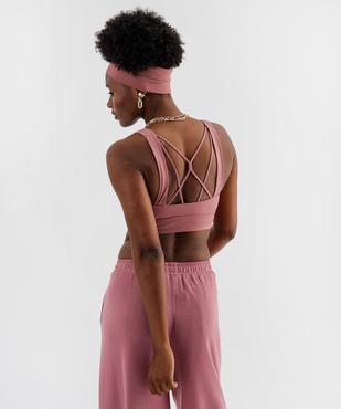 Brassière à larges bretelles avec dos travaillé vue5 - GEMO(HOMWR FEM) - GEMO