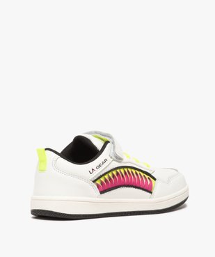 Baskets fille avec bandes colorées et touches fluo – LA Gear vue4 - L.A. GEAR - GEMO