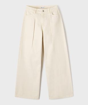 Jean straight taille haute fille vue1 - GEMO (JUNIOR) - GEMO