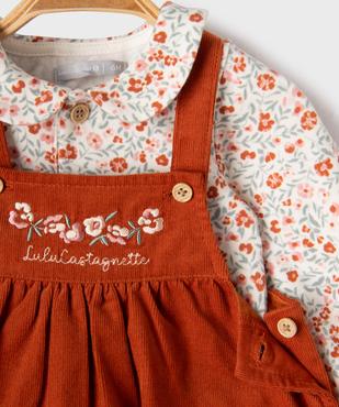 Ensemble 3 pièces bébé fille robe, body et bandeau - LuluCastagnette vue2 - LULUCASTAGNETTE - GEMO