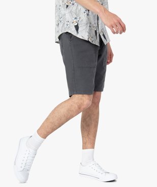 Bermuda homme avec larges poches plaquées vue1 - GEMO (HOMME) - GEMO