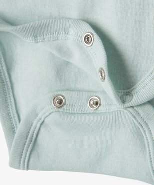 Body bébé fille à manches longues avec touches pailletées (lot de 3) vue2 - GEMO 4G BEBE - GEMO