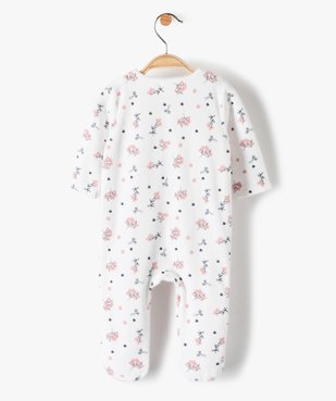 Pyjama bébé fille à motifs fleuris et nœuds en relief vue3 - GEMO(BB COUCHE) - GEMO
