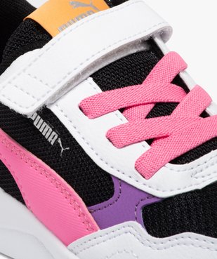 Baskets fille rétro à scratch et en mesh détails colorés - Puma vue6 - PUMA - GEMO