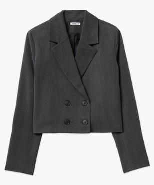 Veste femme coupe courte fermeture croisée vue4 - GEMO(FEMME PAP) - GEMO