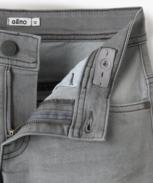Bermuda en jean coupe regular à revers garçon vue3 - GEMO (JUNIOR) - GEMO