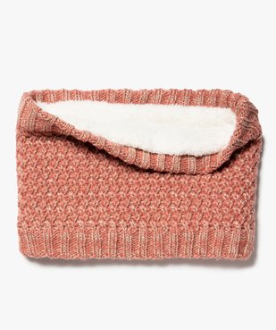 Snood fille en grosse maille pailletée et doublure chaude vue1 - GEMO (ENFANT) - GEMO